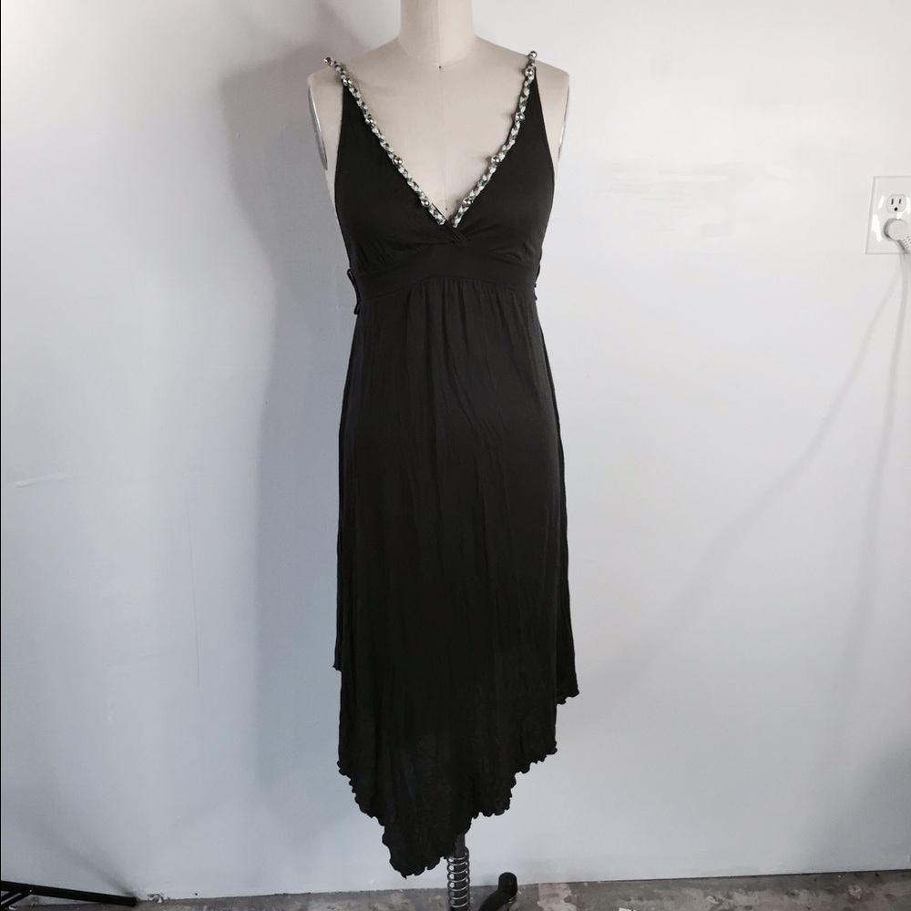 See by Chloe khaki green summer boho dress S